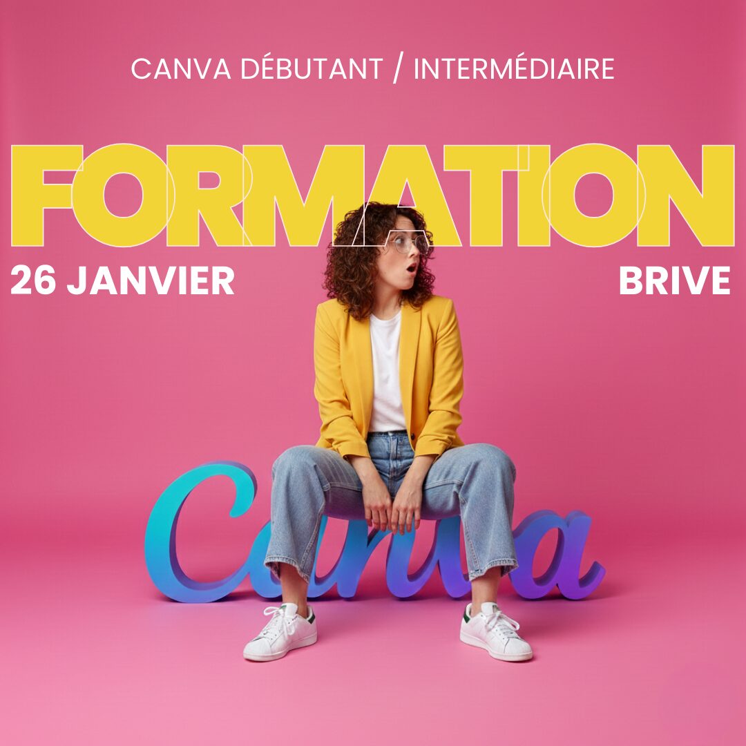 Formation Canva à Brive, 26 janvier.
